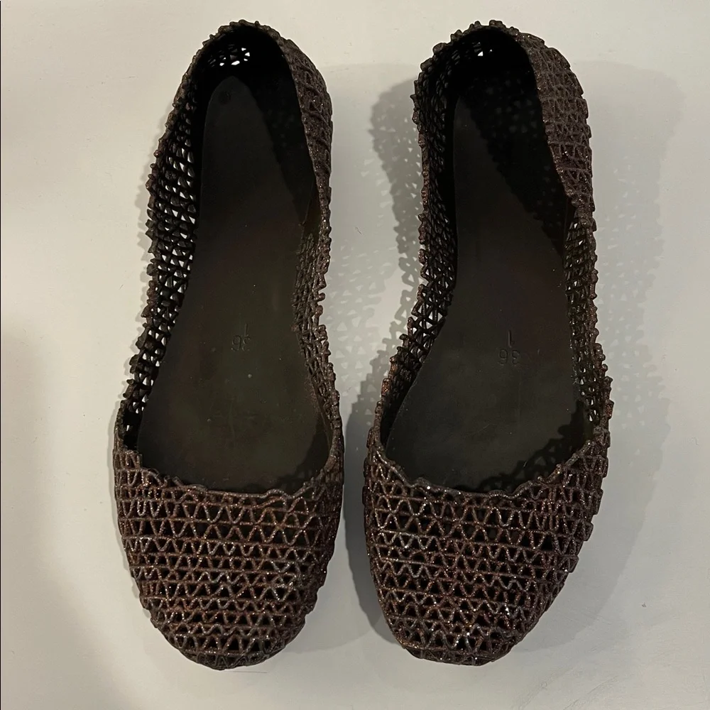 MELISSA brown Campana flat size 7 - Picture 5 of 5